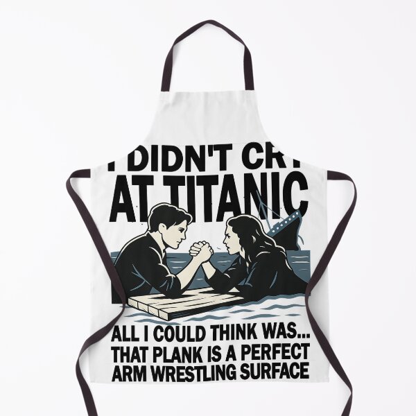 Item preview, Titanic Arm-Wrestling Showdown Funny Raft Rivalry Design designed and sold by CoolCrazyQuirky.
