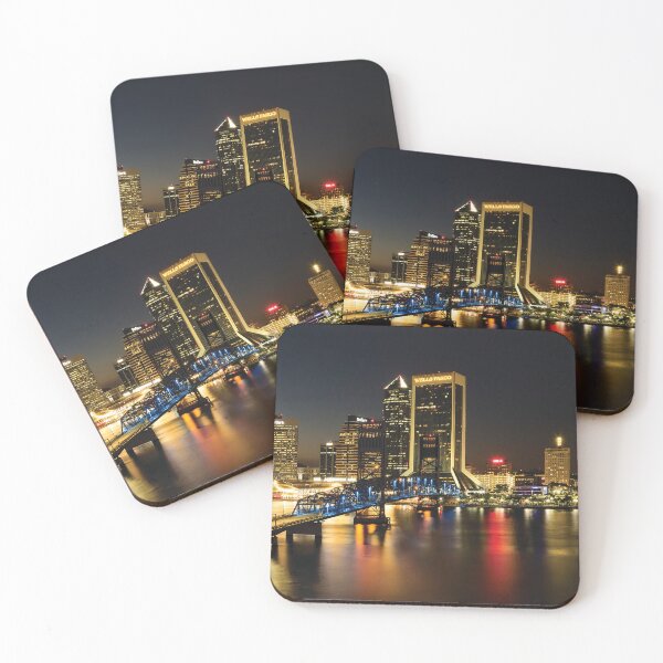 Item preview, St Johns River Skyline By Night, Jacksonville, Florida designed and sold by Kay Brewer.