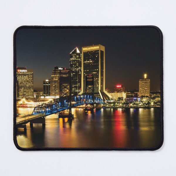 Item preview, St Johns River Skyline By Night, Jacksonville, Florida designed and sold by Kay Brewer.