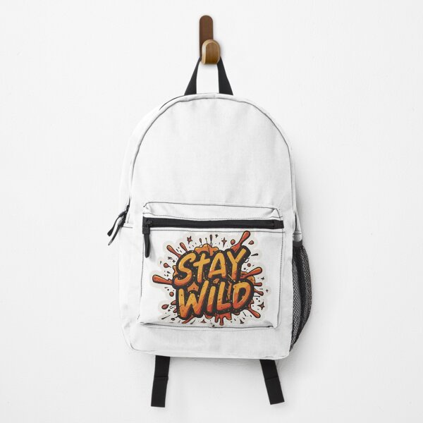 Item preview, Stay Wild – Colorful Splash Art Bold Typography designed and sold by Lumive.
