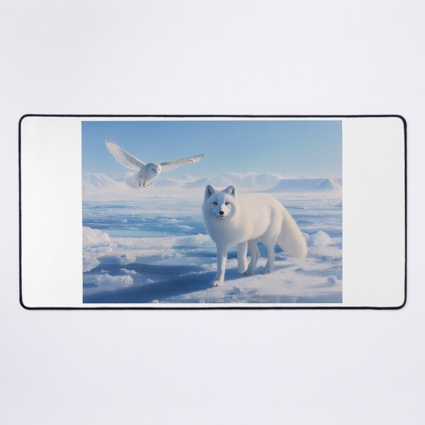Item preview, Arctic Fox and Snowy Owl designed and sold by PetsArt.