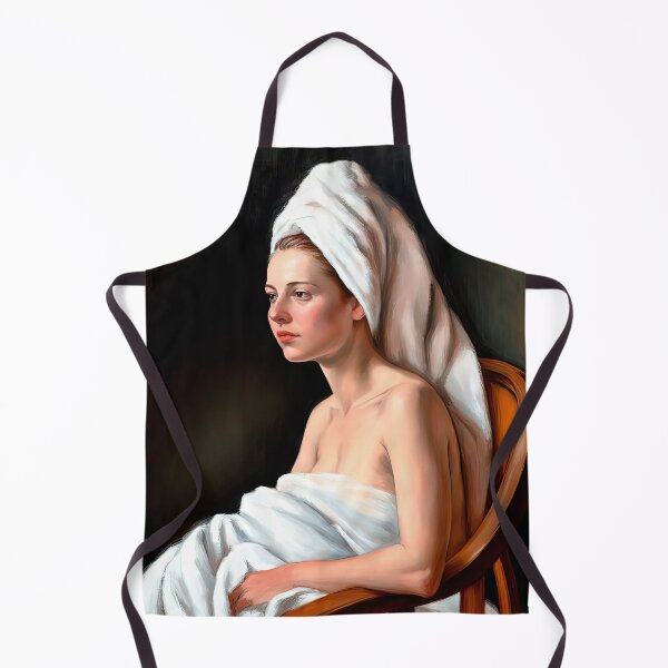 Item preview, Tranquil Reverie: Minimalist Portrait of Serene Woman designed and sold by LanaGustavsson.