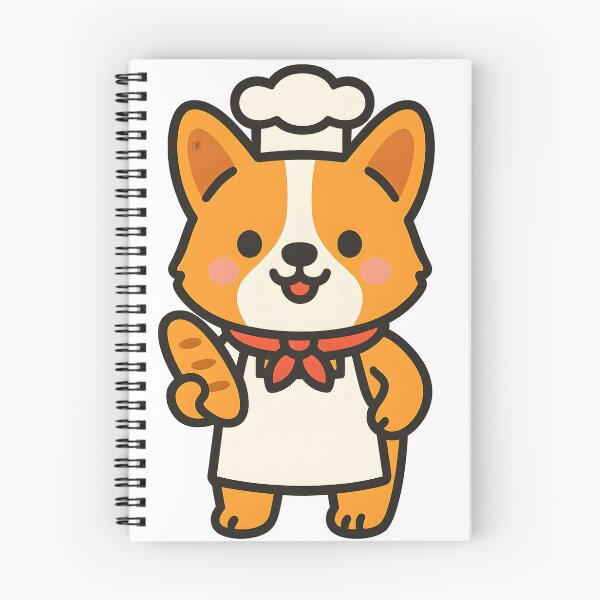 Item preview, Cute Corgi Baker - Adorable Pastry Chef Pup designed and sold by Artsy-With.