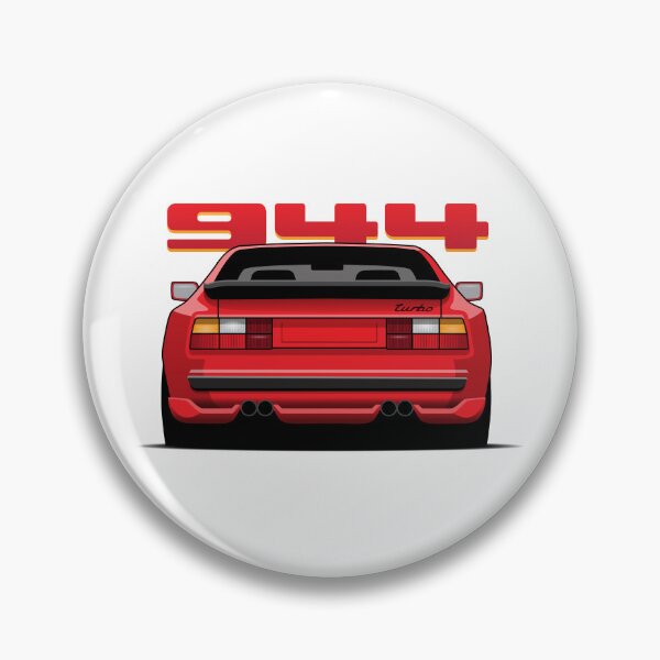 Item preview, Rear View Porsche 944 Turbo Guards Red Illustration designed and sold by blackdogshop.