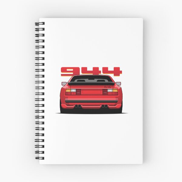 Item preview, Rear View Porsche 944 Turbo Guards Red Illustration designed and sold by blackdogshop.