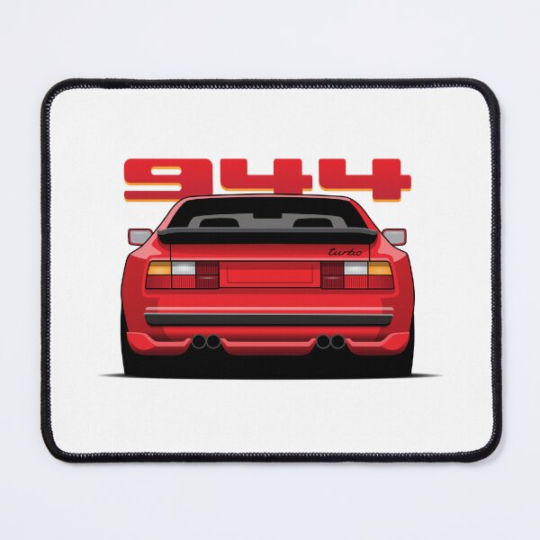 Item preview, Rear View Porsche 944 Turbo Guards Red Illustration designed and sold by blackdogshop.