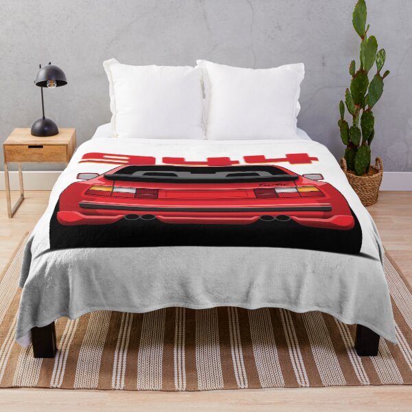 Item preview, Rear View Porsche 944 Turbo Guards Red Illustration designed and sold by blackdogshop.