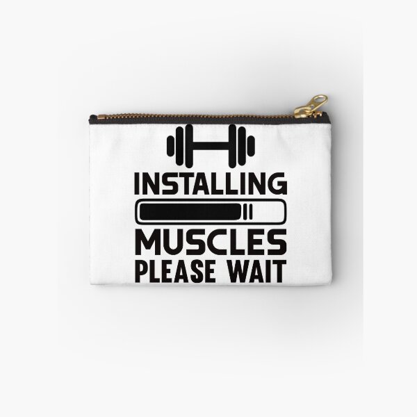 Item preview, Installing Muscles Please Wait Gym Funny Quote designed and sold by ArtLabCreations.
