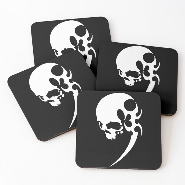Item preview, Skull silhouette, tribal figures designed and sold by Tribalgothss.