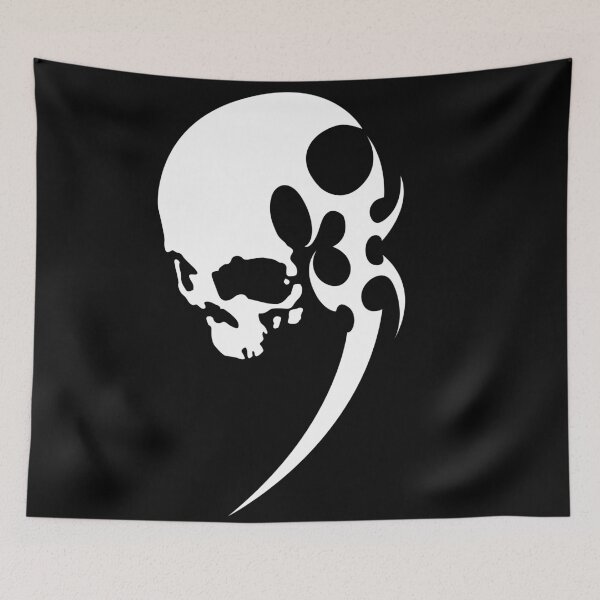 Item preview, Skull silhouette, tribal figures designed and sold by Tribalgothss.