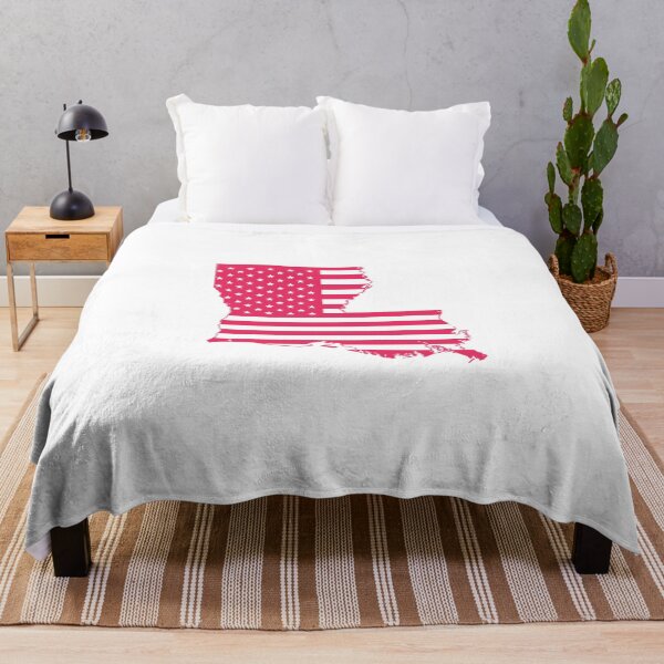 Item preview, louisiana USA Flag Silhouette – Stars and Stripes State Outline designed and sold by Paper Drip.