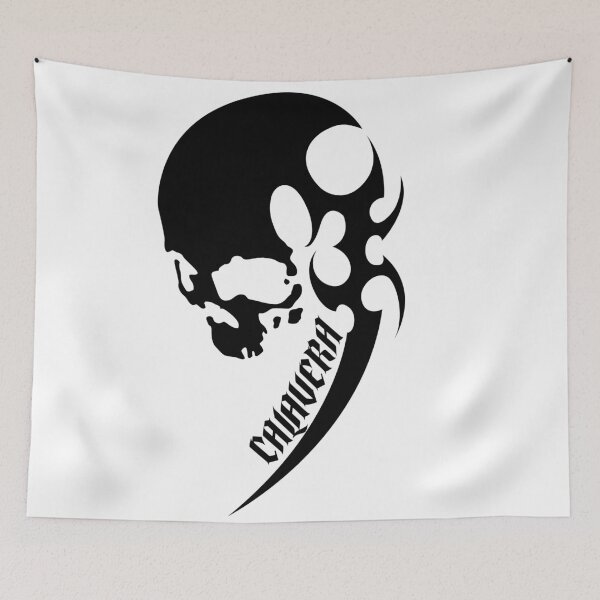 Item preview, Skull silhouette, tribal figures. Skull lettering designed and sold by Tribalgothss.