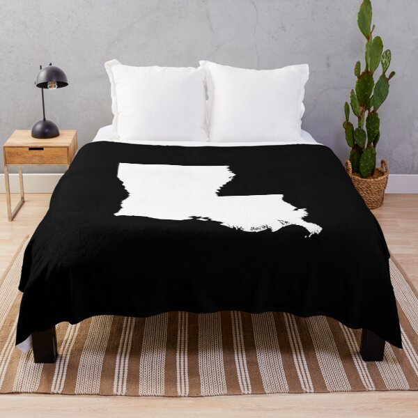 Item preview, louisiana Map Silhouette – Minimal White designed and sold by Paper Drip.