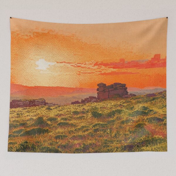 Item preview,  dartmoor sunset 5(photography + AI) designed and sold by artsmeow.
