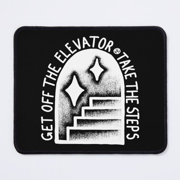 Item preview, Get Off The Elevator - Take The Steps (white) designed and sold by veampleo.