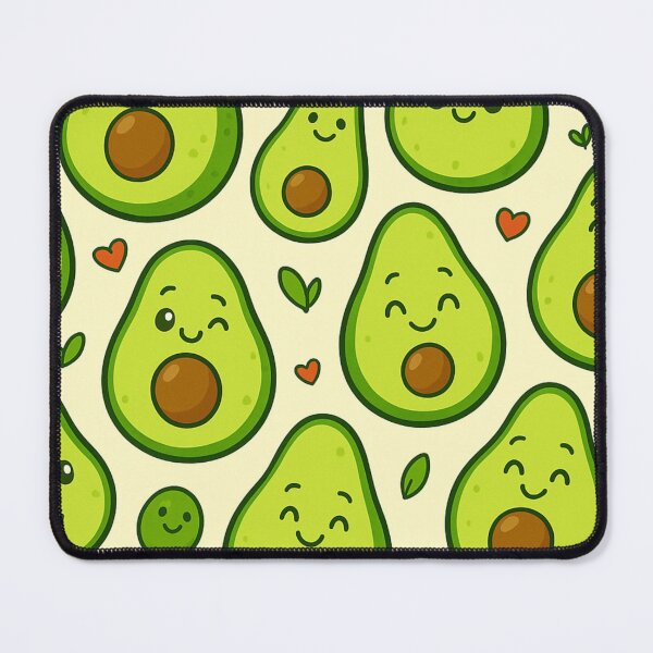 Item preview, Kawaii Avocado Pattern – Cute Fruit Art designed and sold by LiLeDesigns.