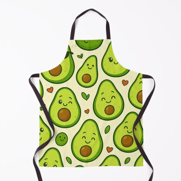 Item preview, Kawaii Avocado Pattern – Cute Fruit Art designed and sold by LiLeDesigns.