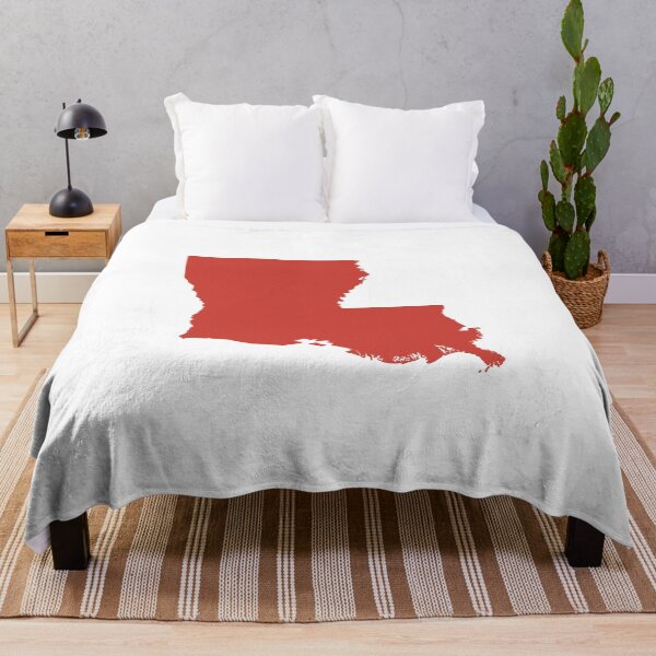 Item preview, louisiana Map Silhouette – Minimal Maroon designed and sold by Paper Drip.