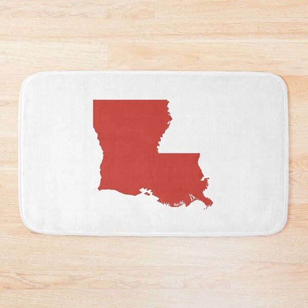 Item preview, louisiana Map Silhouette – Minimal Maroon designed and sold by Paper Drip.