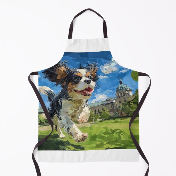 Item preview, Cavalier King Charles Spaniel Running with Tennis Ball designed and sold by PetsArt.