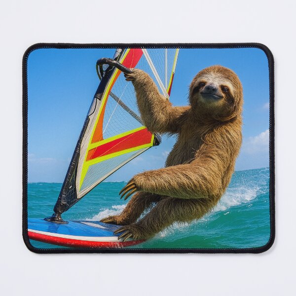 Item preview, Windsurfing Sloth designed and sold by Tridentulus.