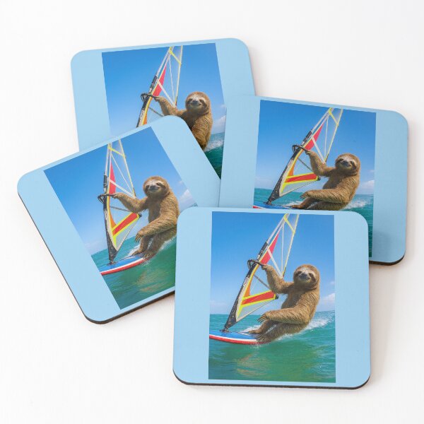 Item preview, Windsurfing Sloth designed and sold by Tridentulus.