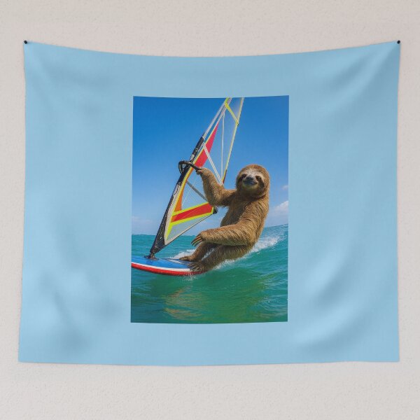 Item preview, Windsurfing Sloth designed and sold by Tridentulus.