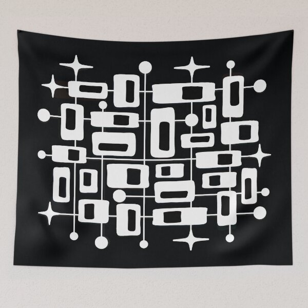 Item preview, Mid Century Modern Cosmic Abstract Geometric Pattern designed and sold by tonymagnerart.