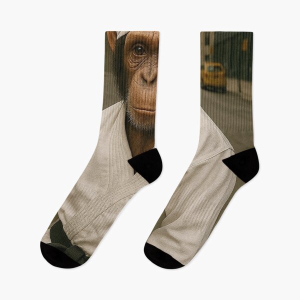 Item preview, “Karate Chimp – Street Dojo Warrior” designed and sold by Mdlezieyes.