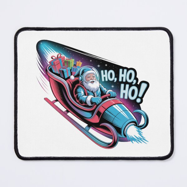 Item preview, Cosmic Santa – Futuristic Sleigh Ride with “Ho, Ho, Ho!" designed and sold by AndrewYoko.