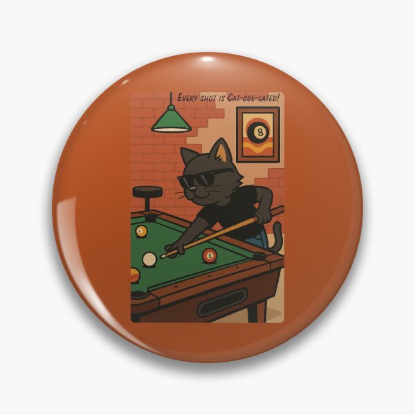 Item preview, Every shot is Cat-cue-lated!  designed and sold by Brickroad Dsigns.