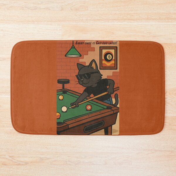 Item preview, Every shot is Cat-cue-lated!  designed and sold by Brickroad Dsigns.