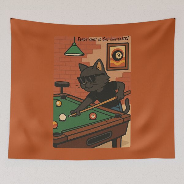 Item preview, Every shot is Cat-cue-lated!  designed and sold by Brickroad Dsigns.