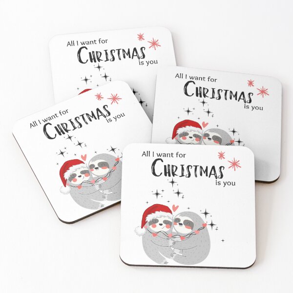Item preview, Christmas Sloth | All I Want for Christmas Sloths | Cute Sloth Holiday Gift for Sloth Lovers designed and sold by SunandShade.