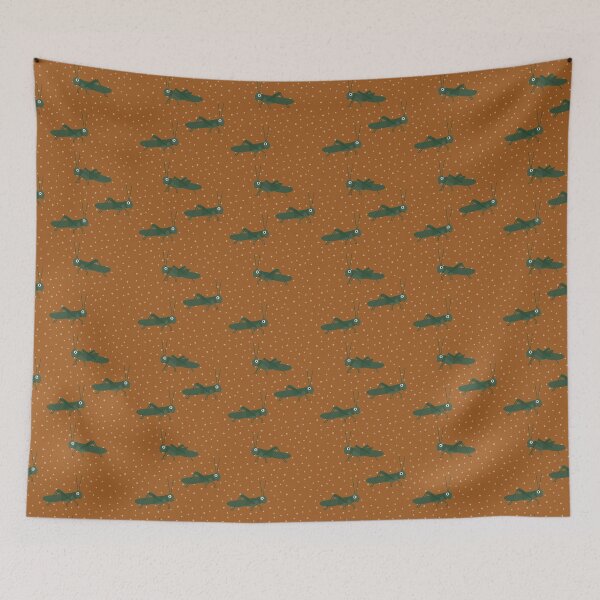 Item preview, Grasshoppers on brown designed and sold by reneesillus.