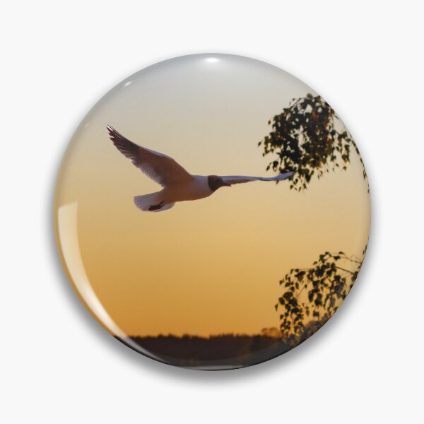 Item preview, Grace in Flight – Seagull at Sunset designed and sold by ankarsundfoto.