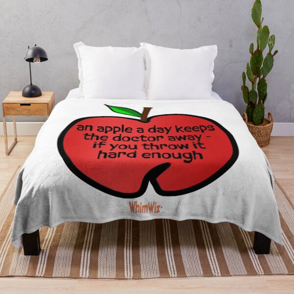 Item preview, An Apple a Day - WhimWiz Funny Quote & Quirky Gift Idea designed and sold by WhimWiz.