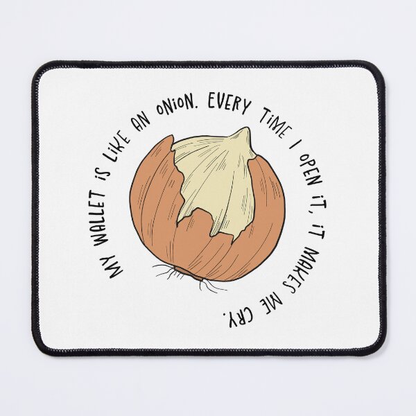 Item preview, My Wallet is Like an Onion - WhimWiz Funny Quote & Quirky Gift Idea designed and sold by WhimWiz.