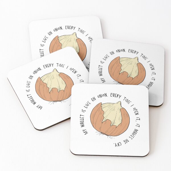 Item preview, My Wallet is Like an Onion - WhimWiz Funny Quote & Quirky Gift Idea designed and sold by WhimWiz.