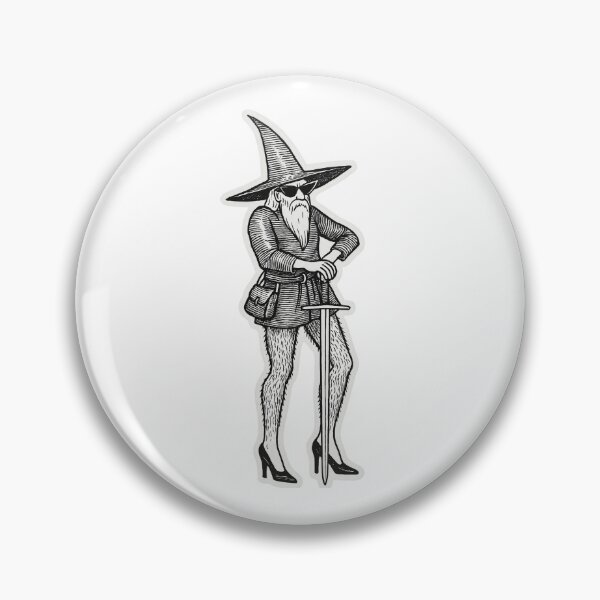 Item preview, Funny Wizard with heels designed and sold by creepytoesart.