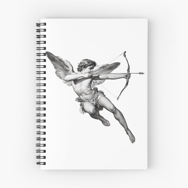 Item preview, Cupido vintage: ángel clásico con arco y flecha designed and sold by LineArtForYou.