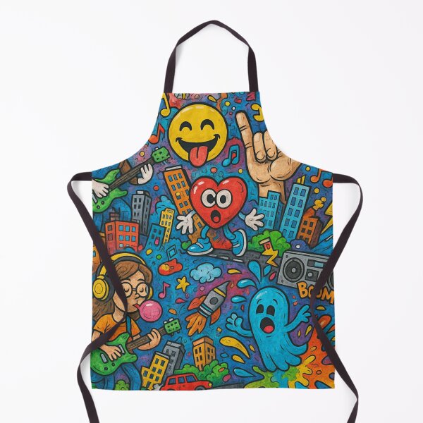 Item preview, Crazy Cartoon Street Art – Colorful Urban Doodle Explosion designed and sold by LiLeDesigns.