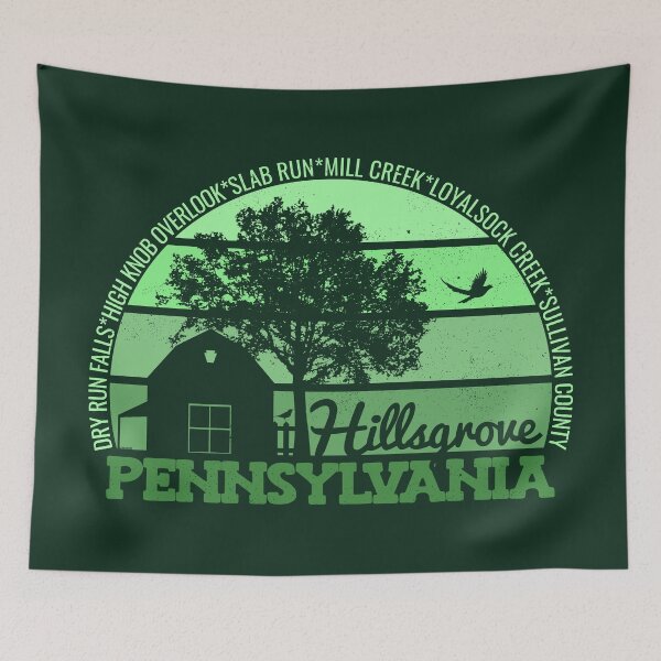 Item preview, Hillsgrove Pennsylvania Sunset Retro Vintage Local Pride Logo designed and sold by CRHPOD20.