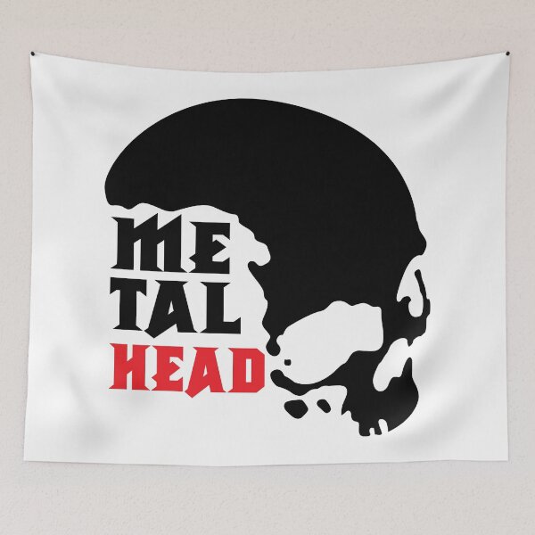 Item preview, Skull, Metalhead mindset designed and sold by Tribalgothss.