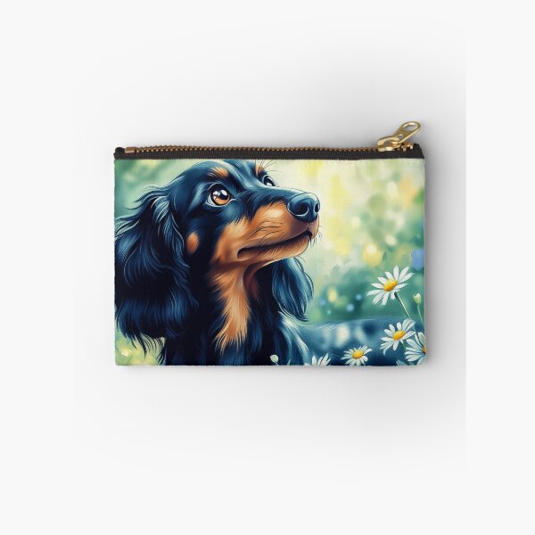 Item preview, Dachshund in a field of daisies designed and sold by PetsArt.
