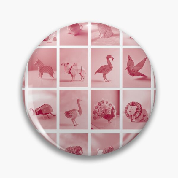 Item preview, Cute Pink Origami Animals – Minimalist Paper Art Collection designed and sold by stephenignacio.