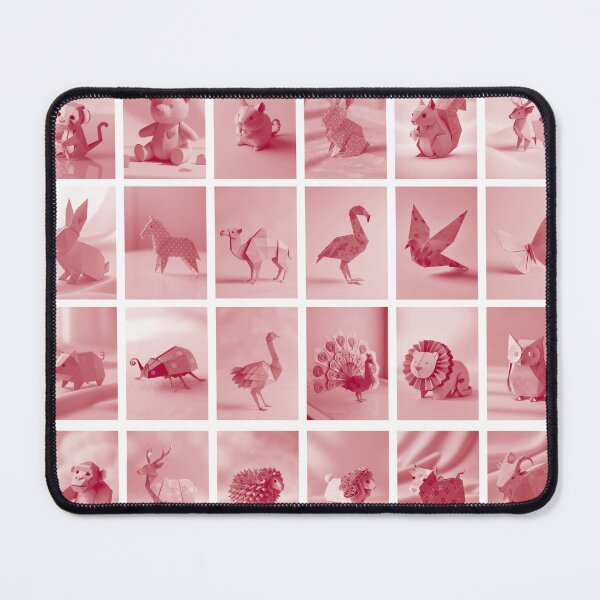 Item preview, Cute Pink Origami Animals – Minimalist Paper Art Collection designed and sold by stephenignacio.