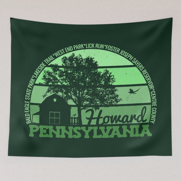 Item preview, Howard Pennsylvania Sunset Retro Vintage Local Pride Logo designed and sold by CRHPOD20.