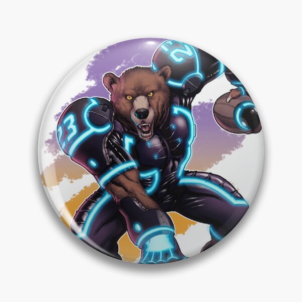 Item preview, CyberBear playing rugby designed and sold by TheArtOfHakujin.