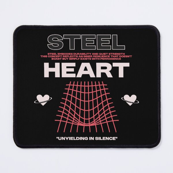 Item preview, Steel Heart Resilience Minimalist Quote Art designed and sold by ArtLabCreations.